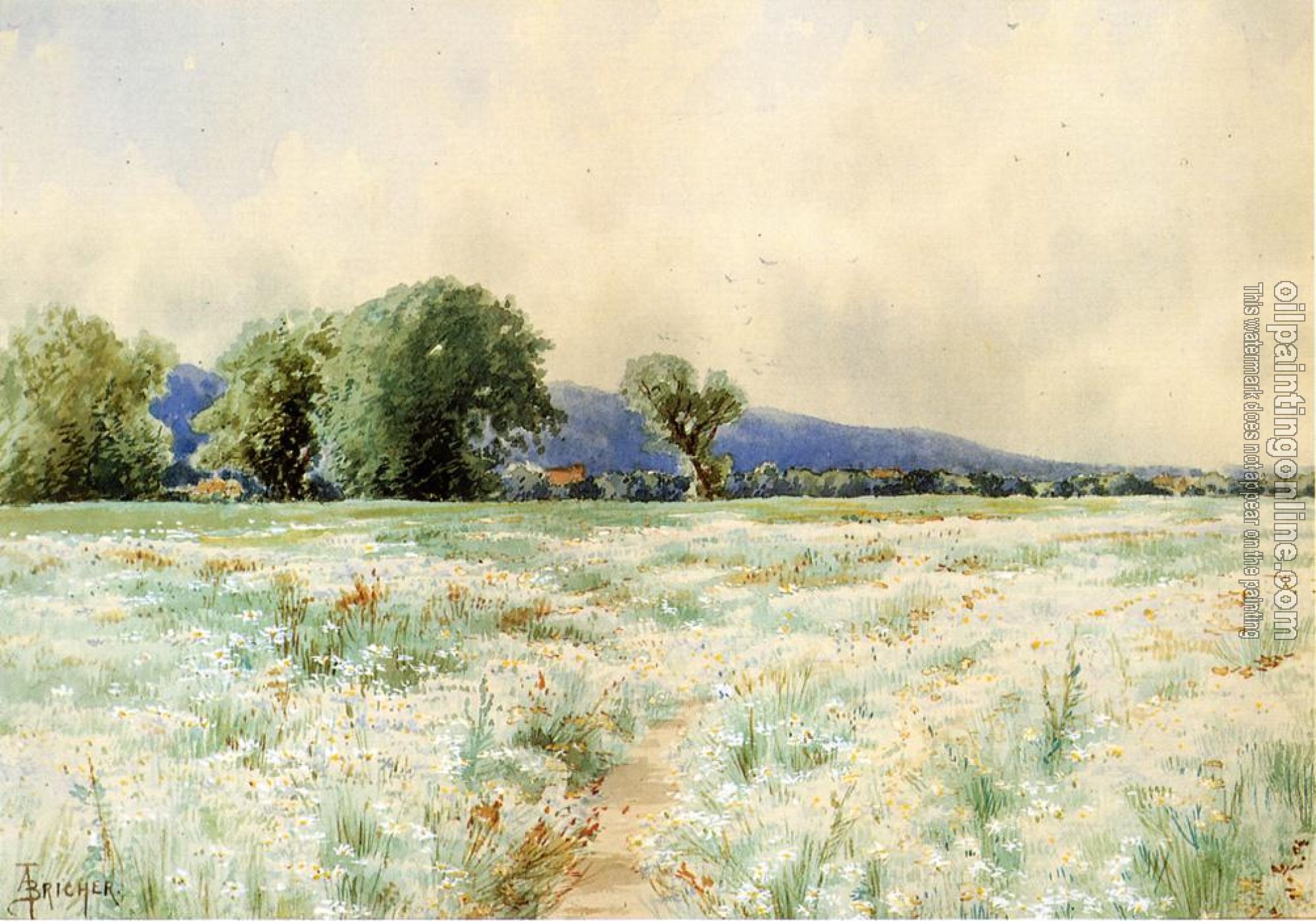 Alfred Thompson Bricher - The Daisy Field